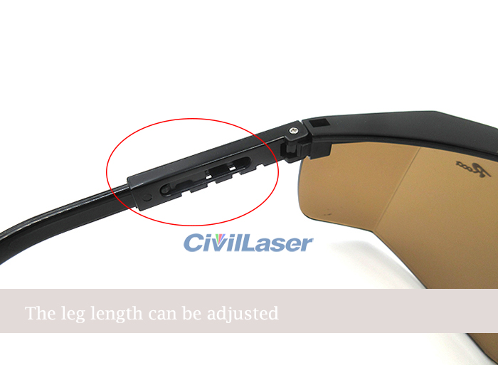 200nm-2000nm All Wavelength Rojo Verde Azul Infrarrojo Laser Eyes Protection Goggles 